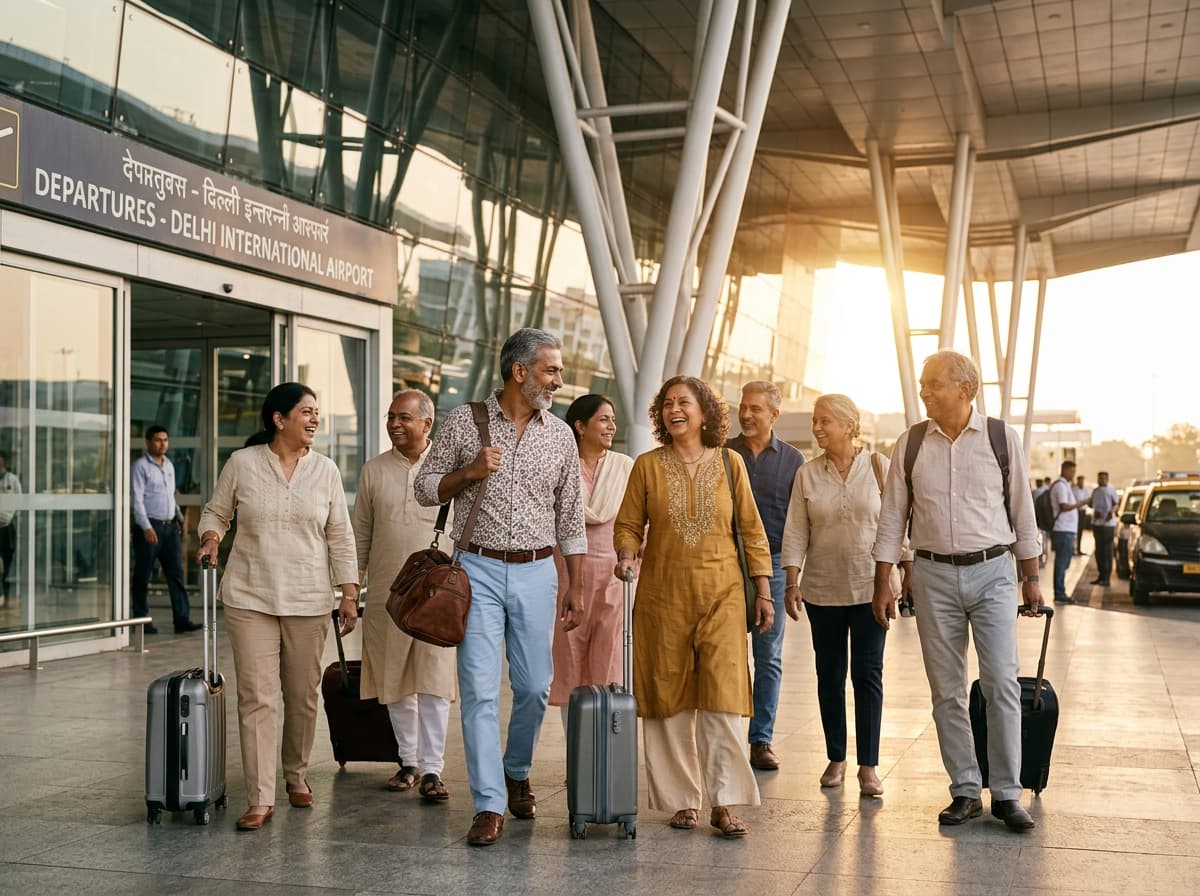 A group of travellers on a Marzi trip